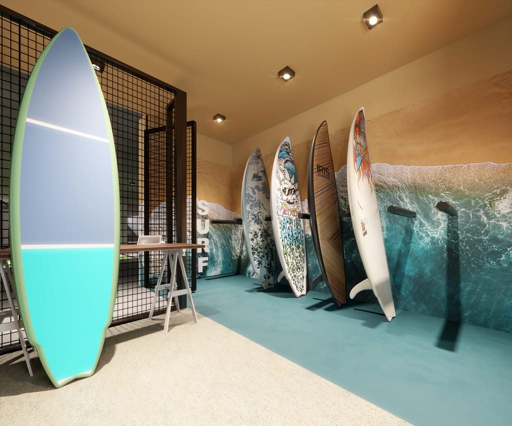 Space Surf, um dos mais de 70 espaços de lazer do Castell Di João Paulo